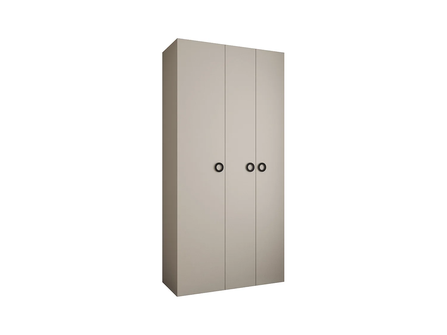Armoire à portes battantes Como 1 245,5/120/40 3 portes (cachemire/noir)