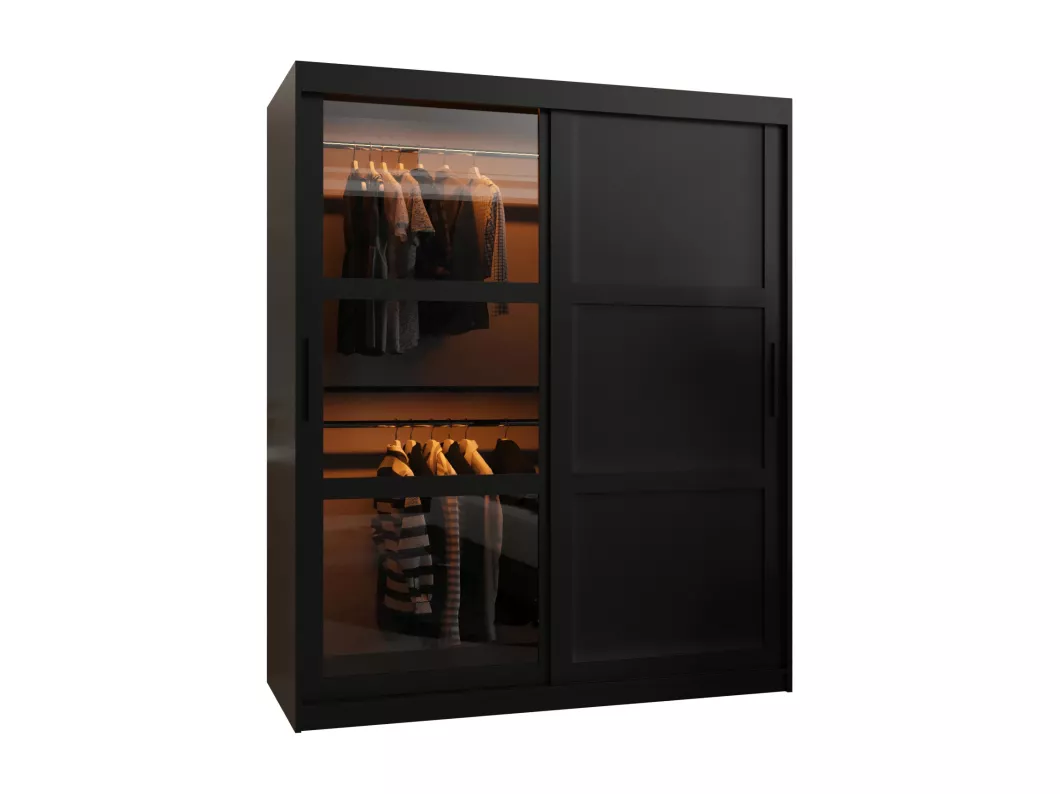 Kauf Unique SCHWEBETÜRENSCHRANK DOME 3 200/150/62 2-türig (Schwarz)