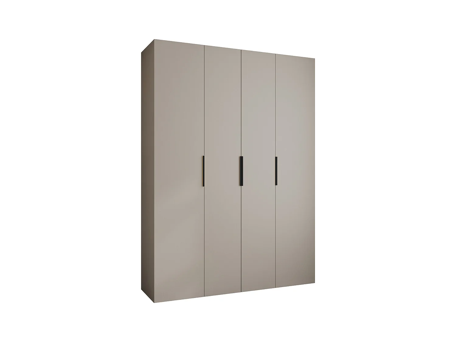 Armoire à portes battantes Como 4 245,5/180/50 4 portes (cachemire/noir)