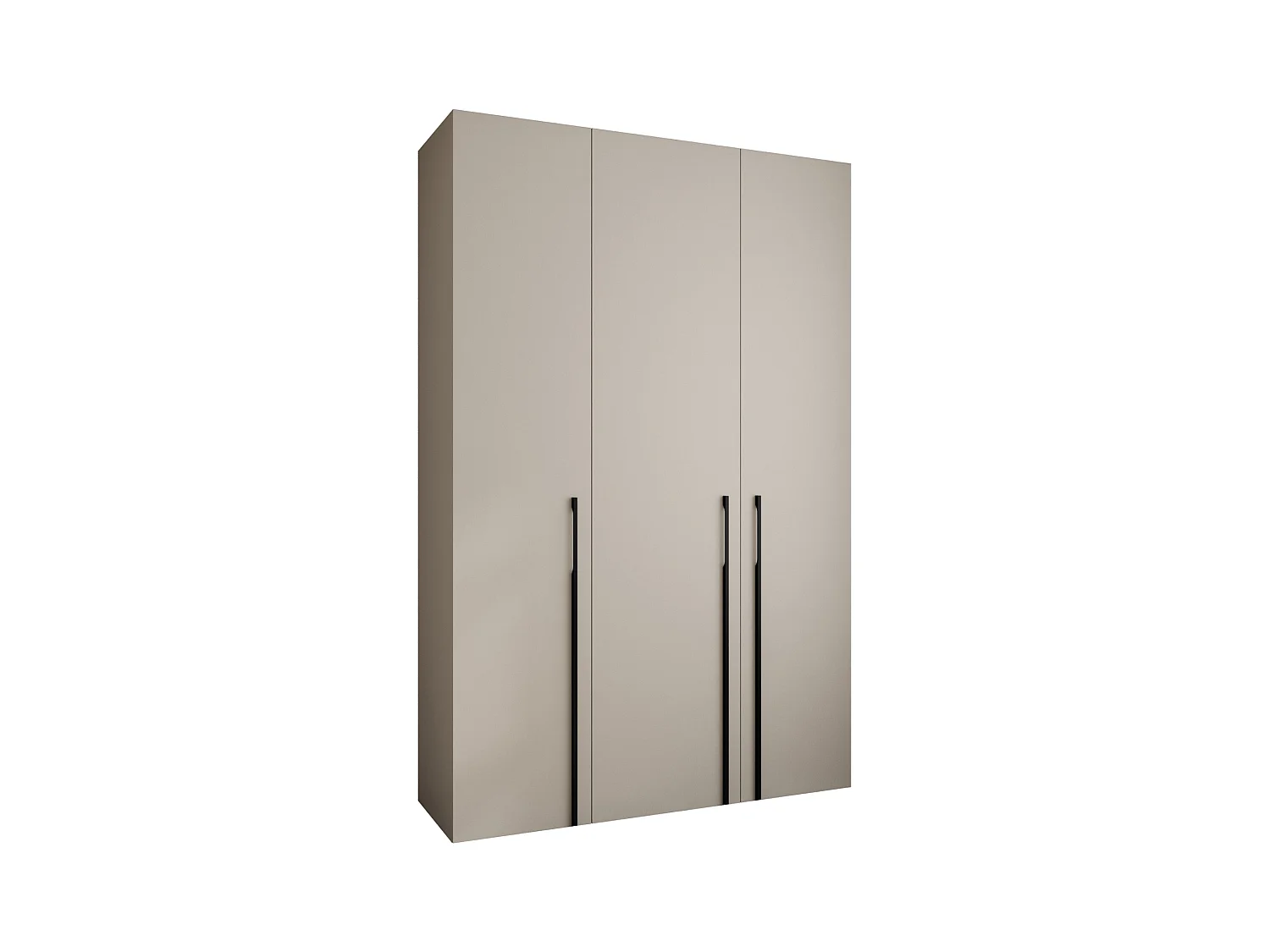 Armoire à portes battantes Como 3 245,5/160/50 3 portes (cachemire/noir)