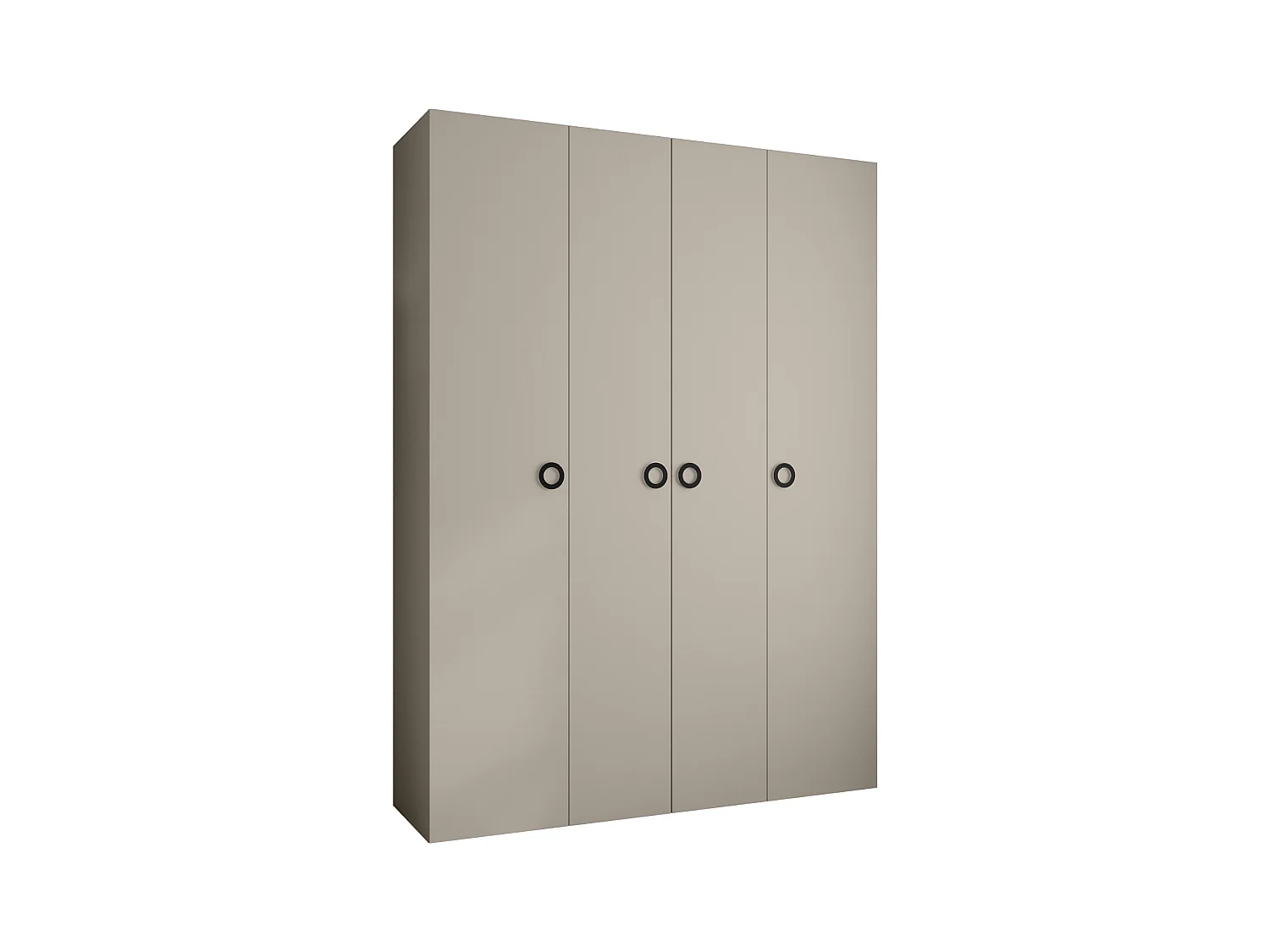 Armoire à portes battantes Como 1 245,5/180/40 4 portes (cachemire/noir)