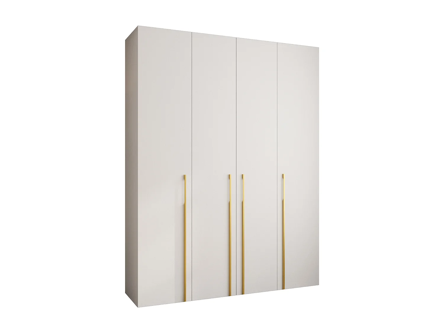 Drehtürenschrank Como 3 245,5/190/50 4-türig (Weiß/Gold)