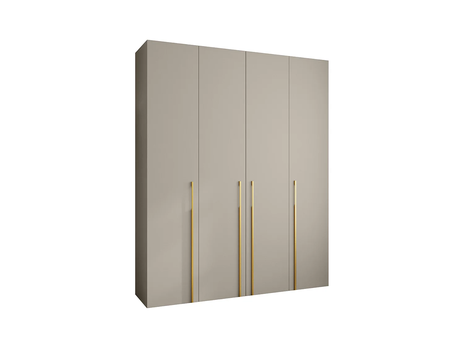 Armoire à portes battantes Como 3 245,5/200/40 4 portes (cachemire/or)