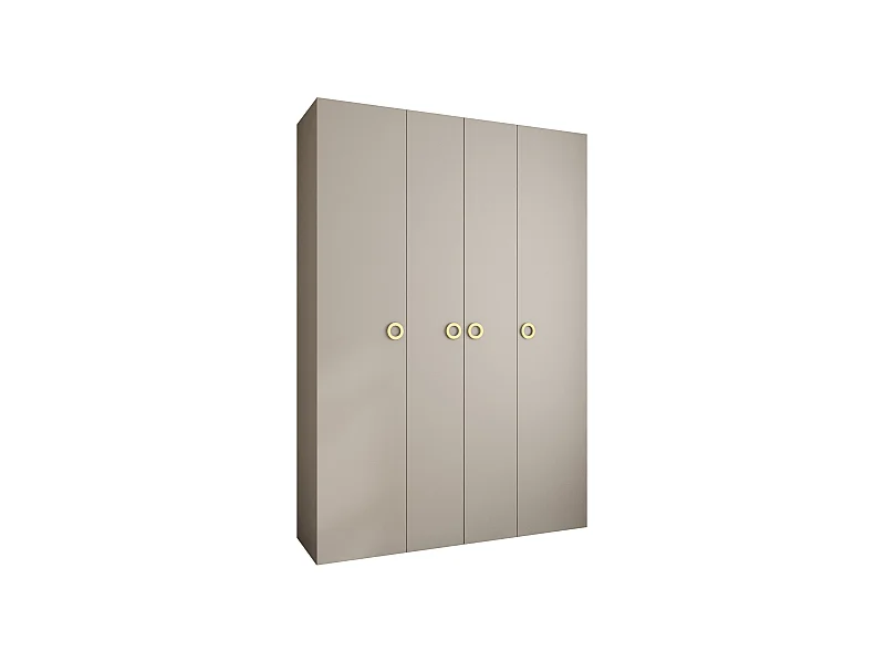 Drehtürenschrank Como 1 245,5/170/40 4-türig (Kaschmir/Gold)