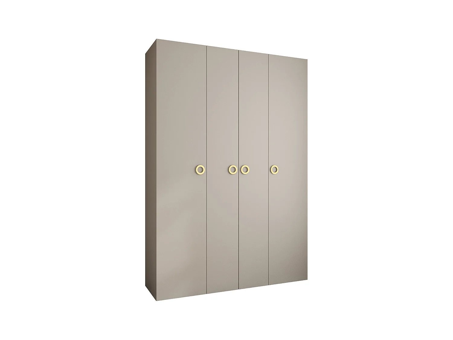 Armoire à portes battantes Como 1 245,5/170/40 4 portes (cachemire/or)