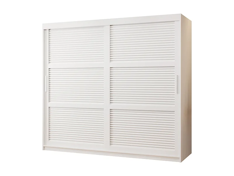 ARMOIRE ZALUZJA À PORTES COULISSANTES 200/200/62 2 Portes (blanc)