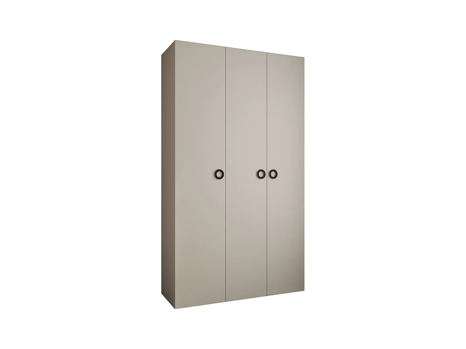 Armoire à portes battantes Como 1 245,5/140/40 3 portes (cachemire/noir)