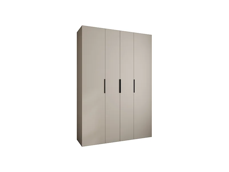 Drehtürenschrank Como 4 245,5/170/40 4-türig (Kaschmir/Schwarz)
