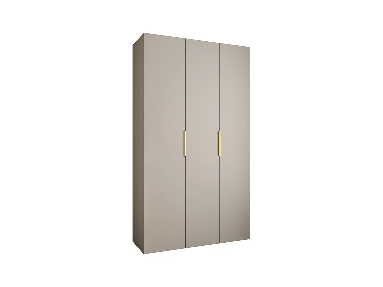 Armoire à portes battantes Como 4 245,5/140/40 3 portes (cachemire/or)