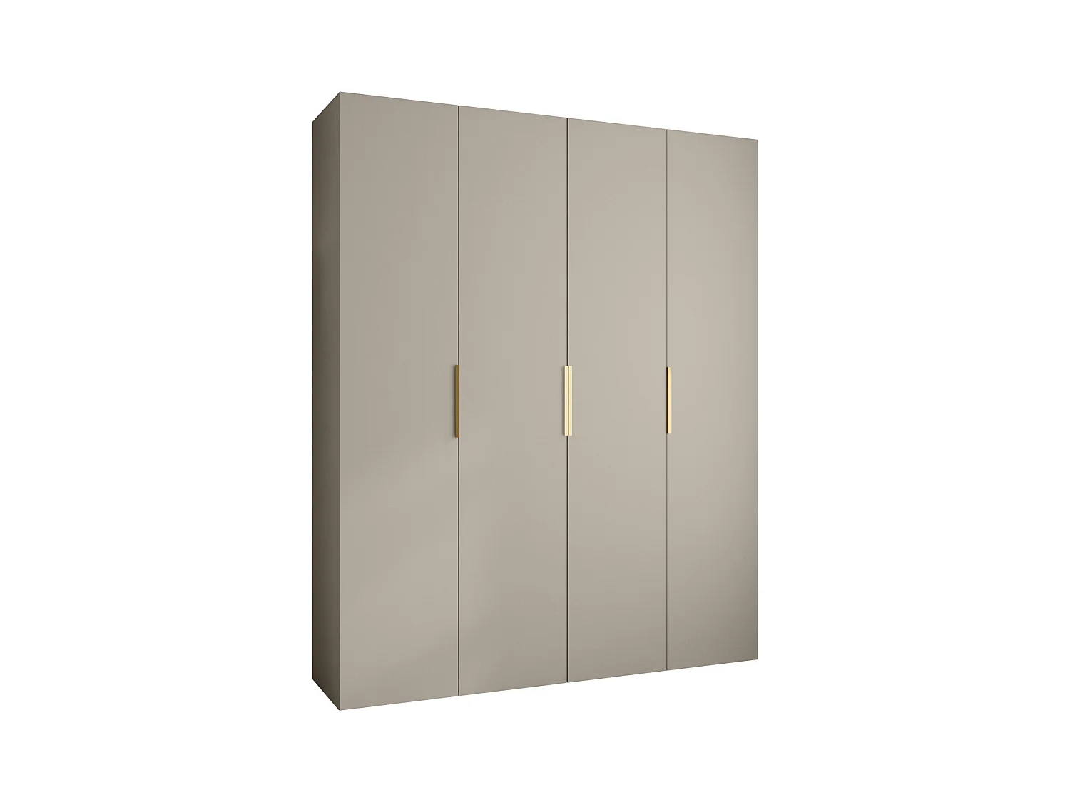 Armoire à portes battantes Como 4 245,5/200/40 4 portes (cachemire/or)
