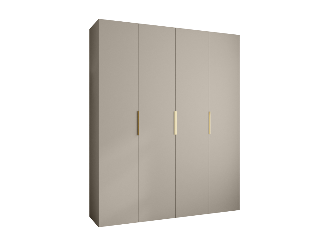 Draaideurkast Como 4 245,5/200/40 4-deurs (kasjmier/goud)