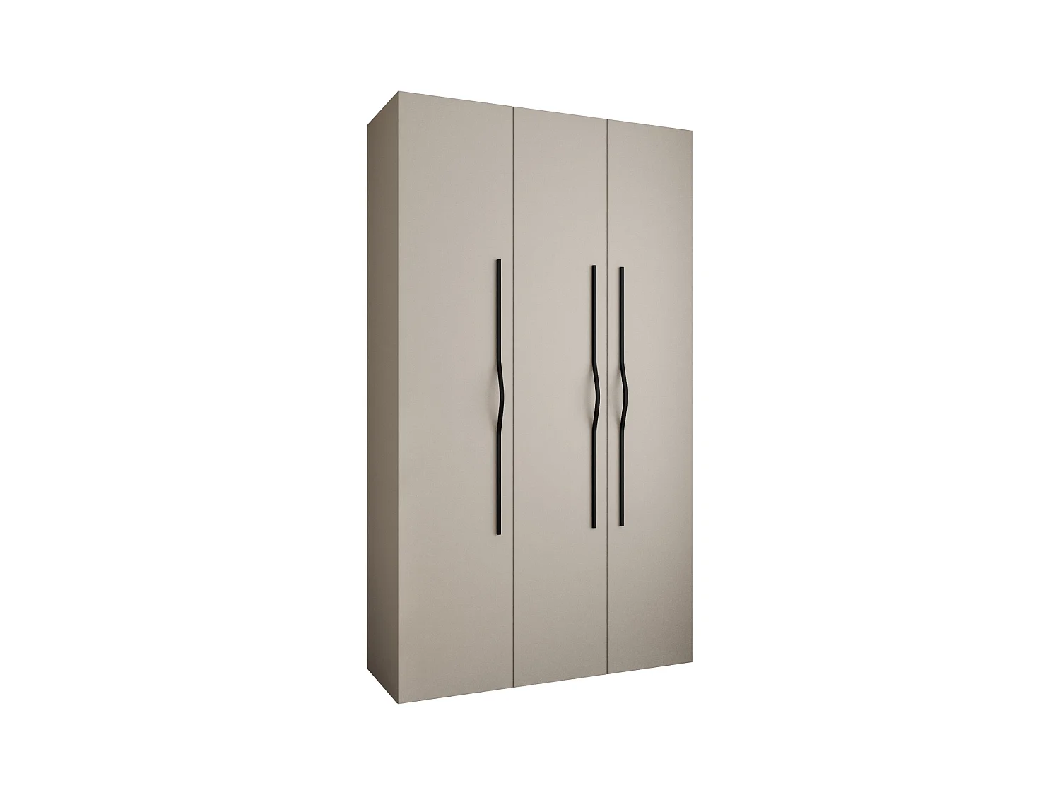 Armoire à portes battantes Como 2 245,5/140/40 3 portes (cachemire/noir)