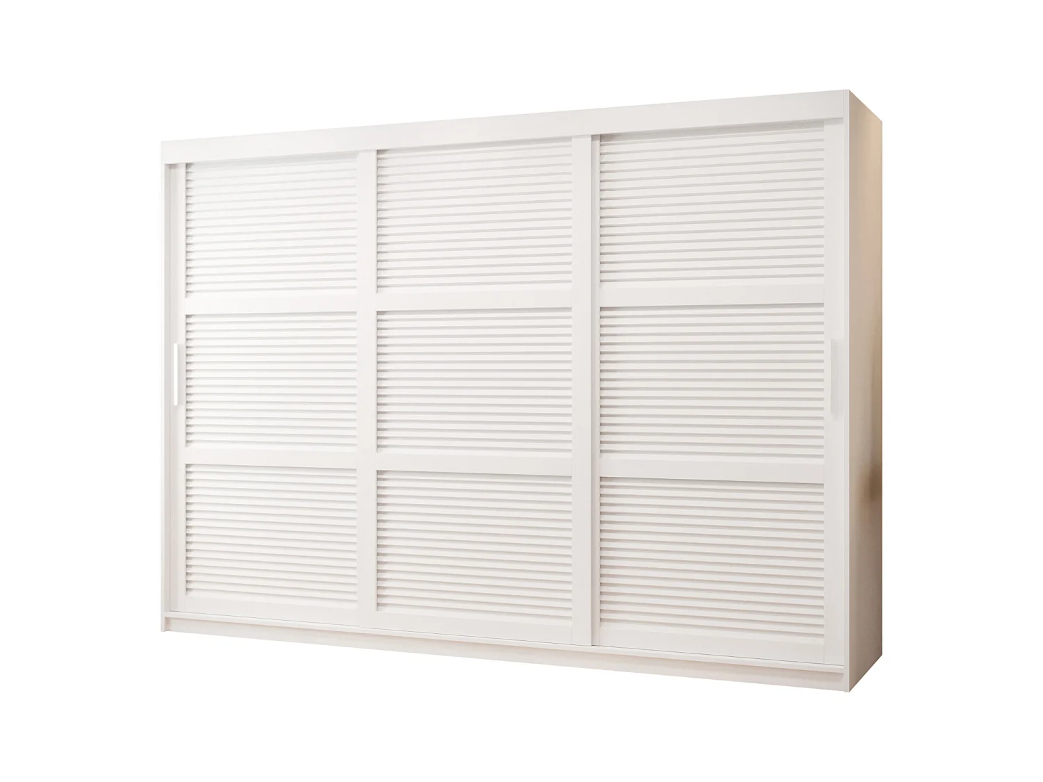 SCHWEBETÜRENSCHRANK ZALUZJA 200/250/62 3-türig (Weiß)