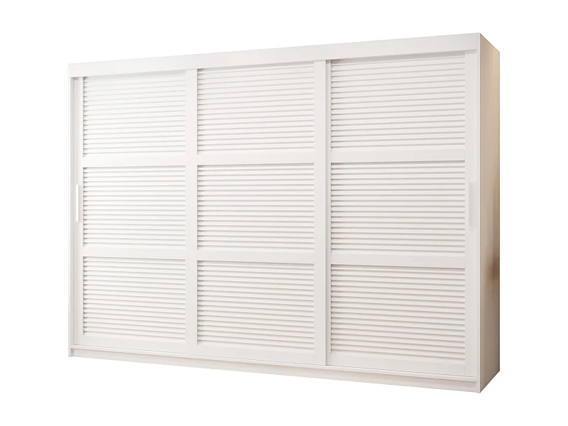 ARMOIRE ZALUZJA À PORTES COULISSANTES 200/250/62 3 Portes (blanc)