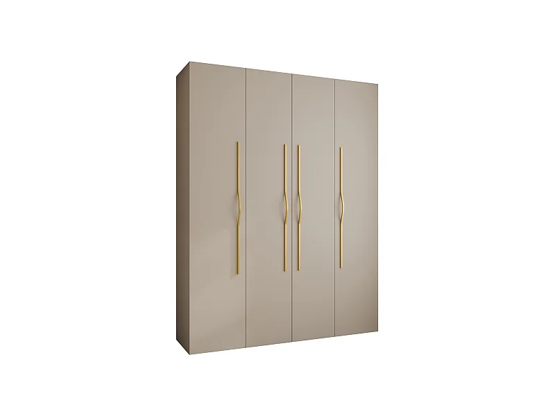 Drehtürenschrank Como 2 245,5/190/40 4-türig (Kaschmir/Gold)