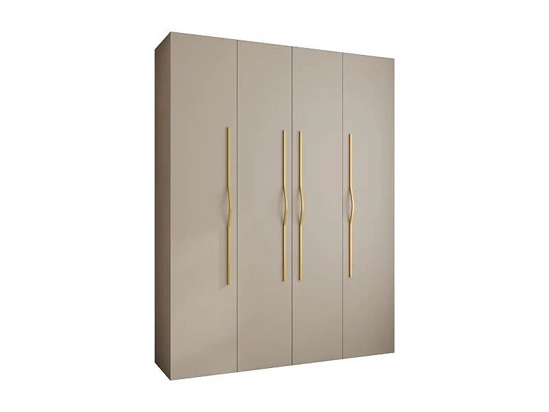 Drehtürenschrank Como 2 245,5/190/40 4-türig (Kaschmir/Gold)