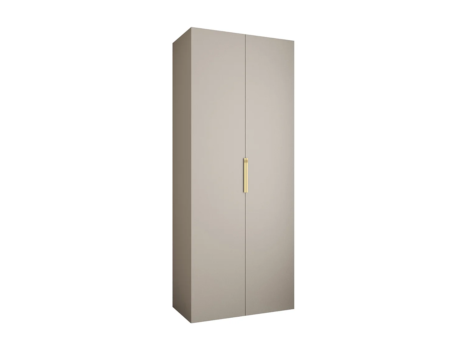 Drehtürenschrank Como 4 245,5/100/40 2-türig (Kaschmir/Gold)