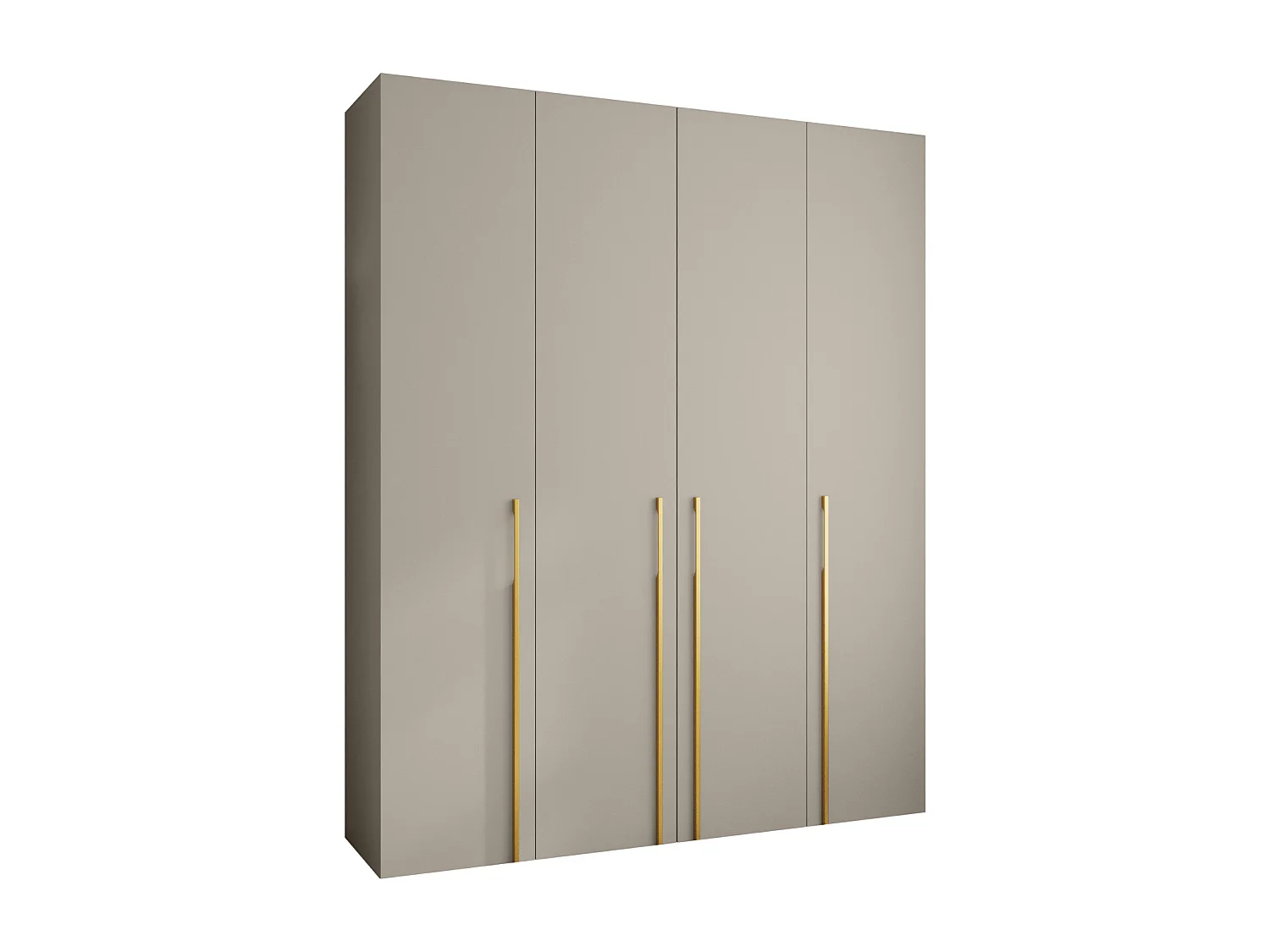 Armoire à portes battantes Como 3 245,5/200/50 4 portes (cachemire/or)