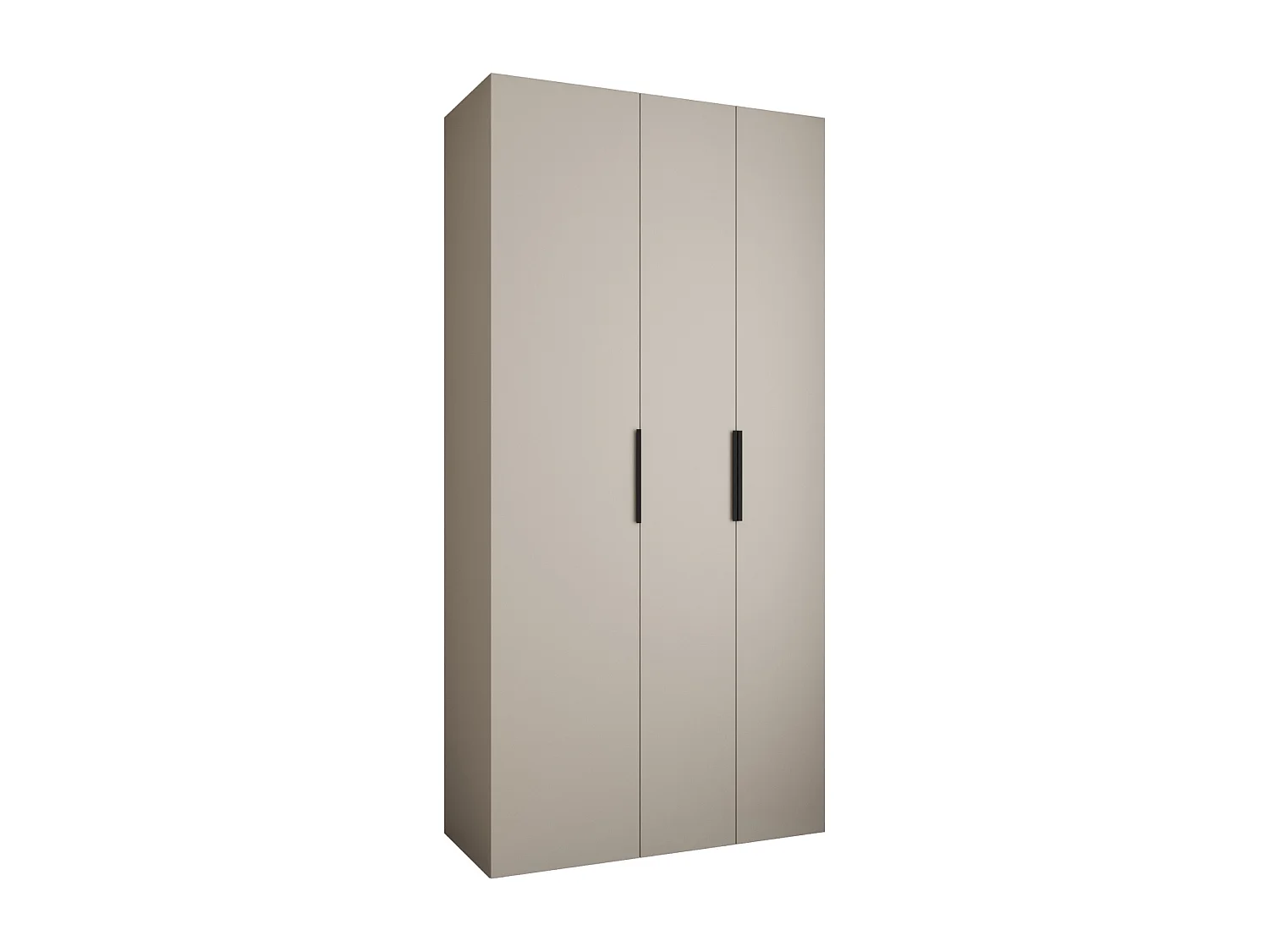 Armoire à portes battantes Como 4 245,5/120/50 3 portes (cachemire/noir)