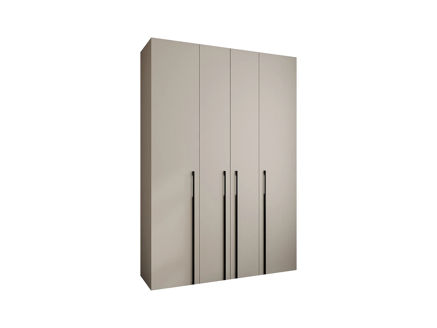 Armoire à portes battantes Como 3 245,5/170/40 4 portes (cachemire/noir)