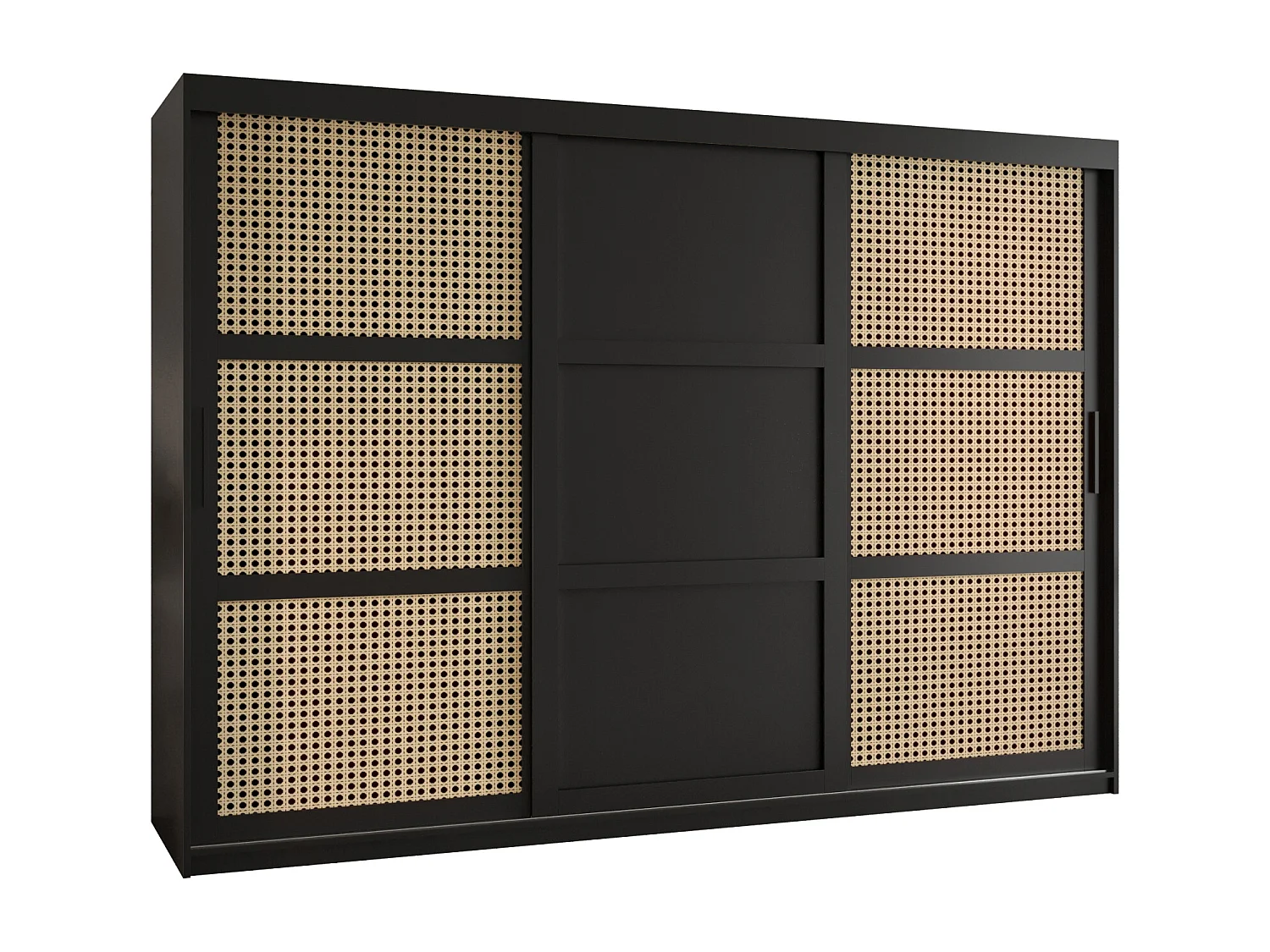 ARMARIO PLECIONKA 3 DE PUERTAS CORREDERAS 200/250/62 3 puertas (negro)