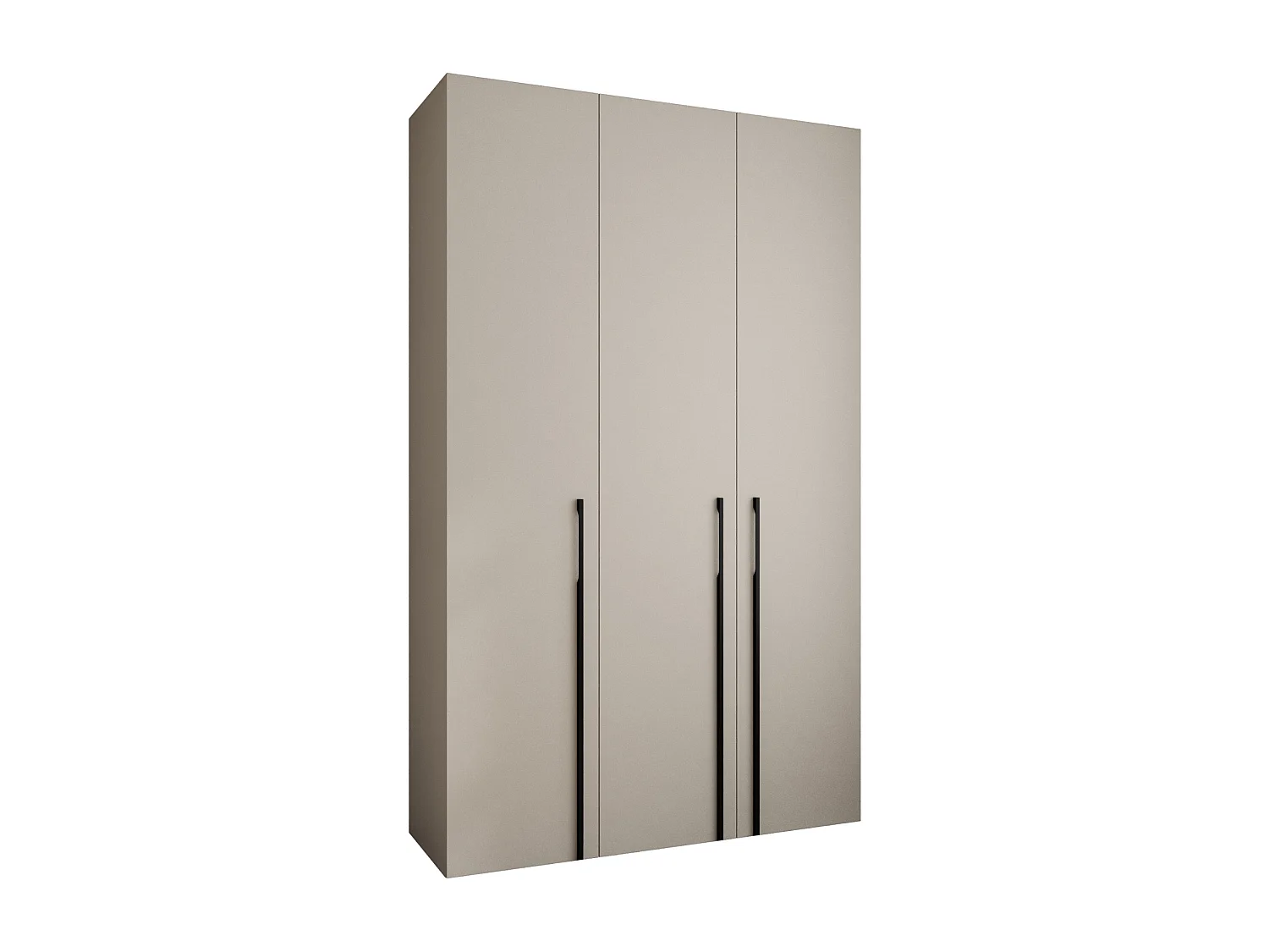 Armoire à portes battantes Como 3 245,5/150/40 3 portes (cachemire/noir)