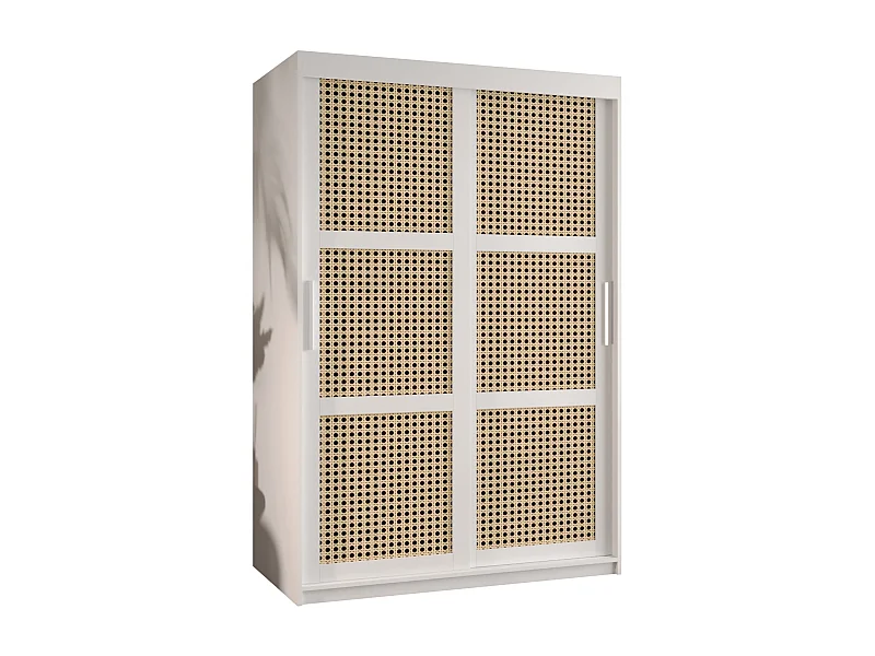 ARMOIRE PLECIONKA À PORTES COULISSANTES 200/120/62 2 Portes (blanc)