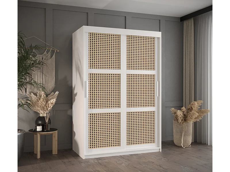 ARMADIO PLECIONKA AD ANTE SCORREVOLI 200/120/62 2 porte (Bianco)