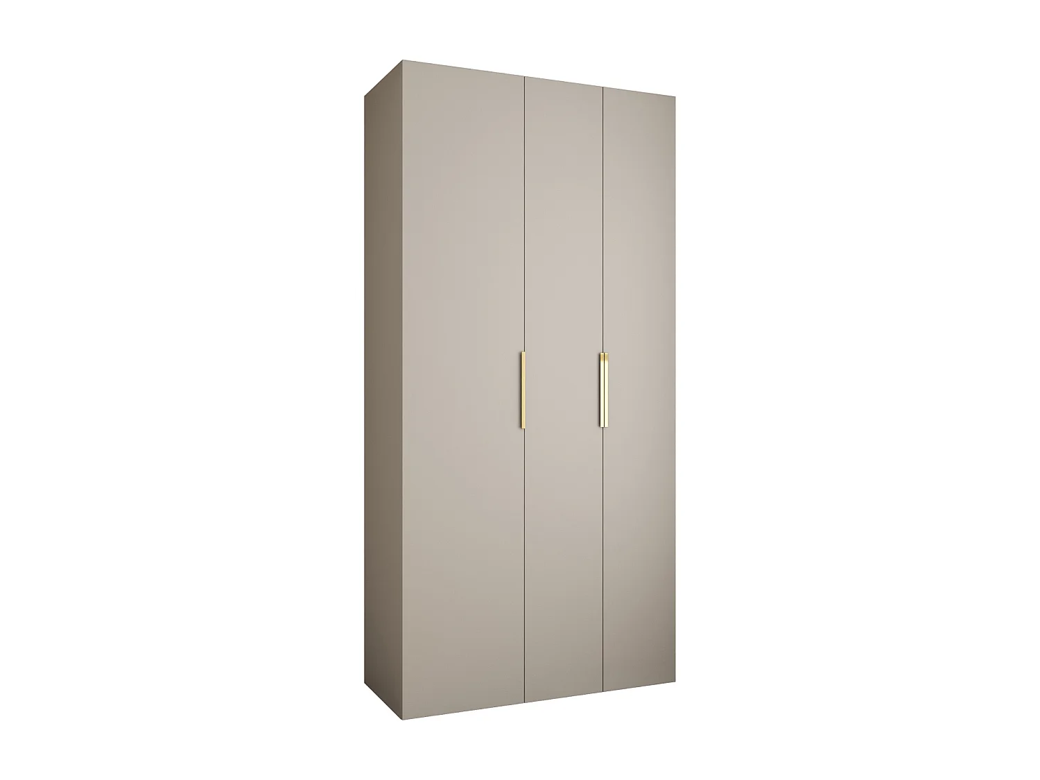 Drehtürenschrank Como 4 245,5/120/40 3-türig (Kaschmir/Gold)