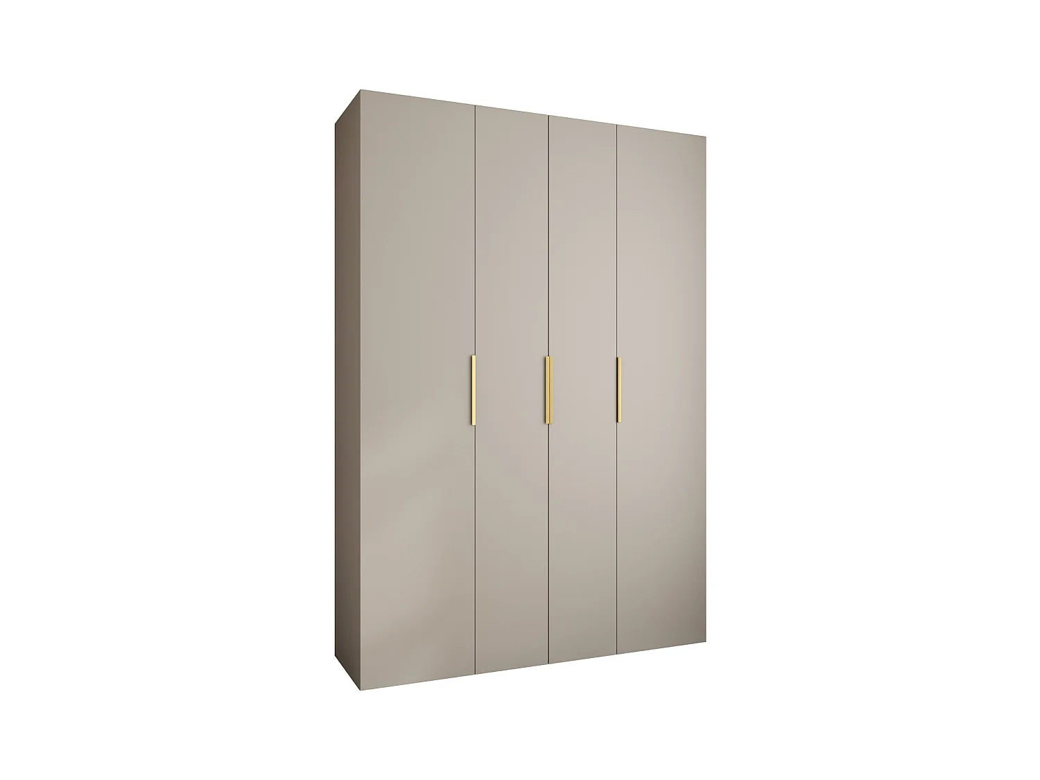 Armoire à portes battantes Como 4 245,5/170/40 4 portes (cachemire/or)