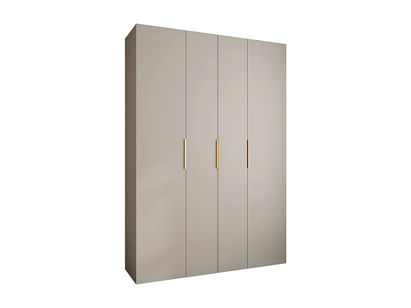Armadio Como 4 a ante battenti 245,5/170/40 4 porte (cashmere/oro)