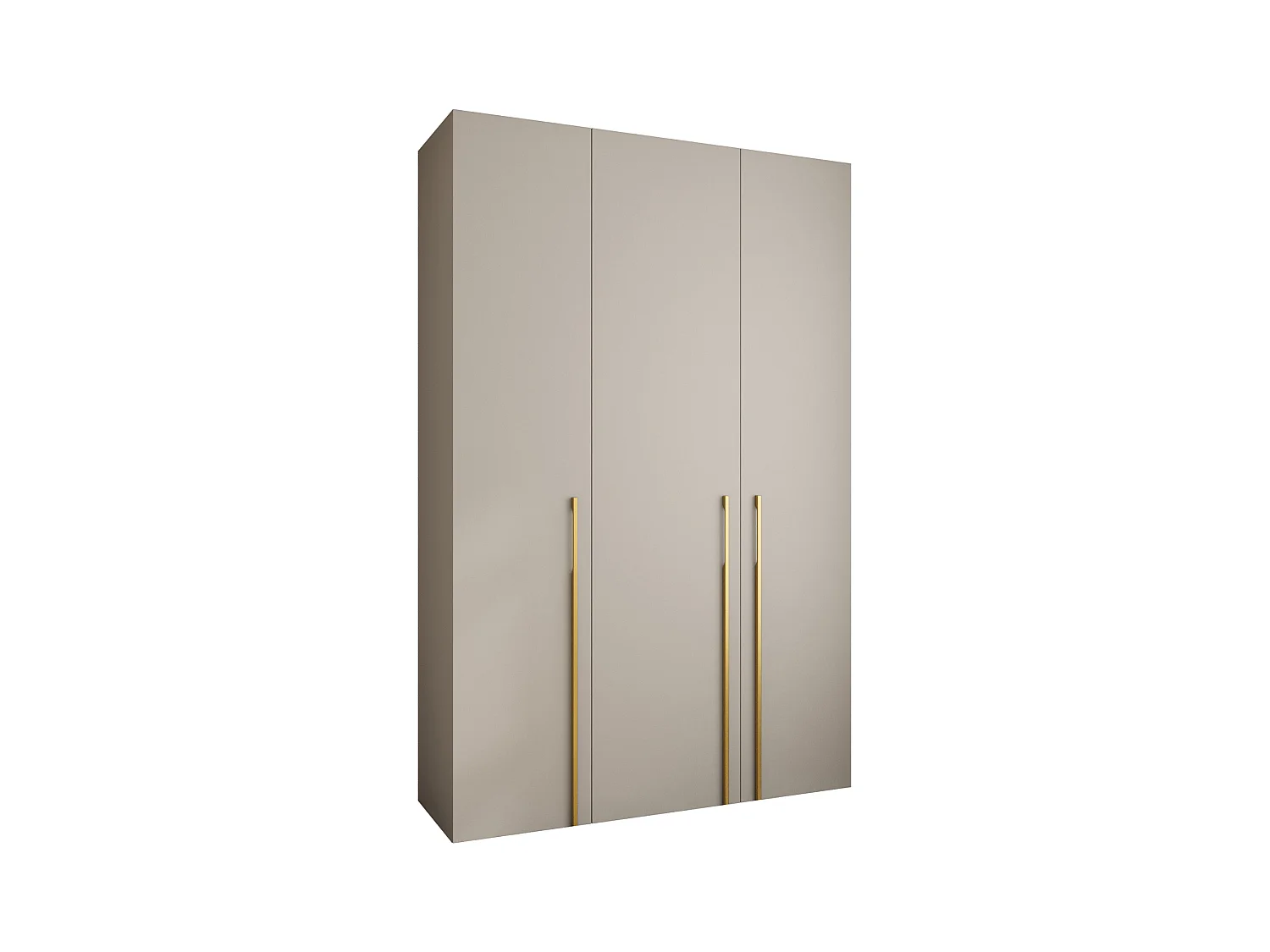 Armoire à portes battantes Como 3 245,5/160/50 3 portes (cachemire/or)