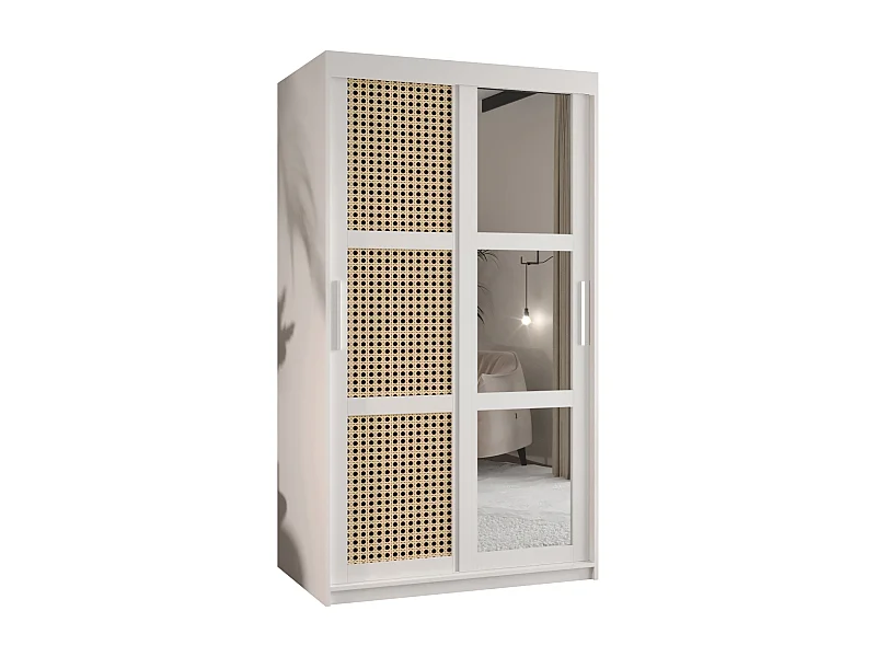 SCHWEBETÜRENSCHRANK PLECIONKA 2 200/100/62 2-türig (Weiß)