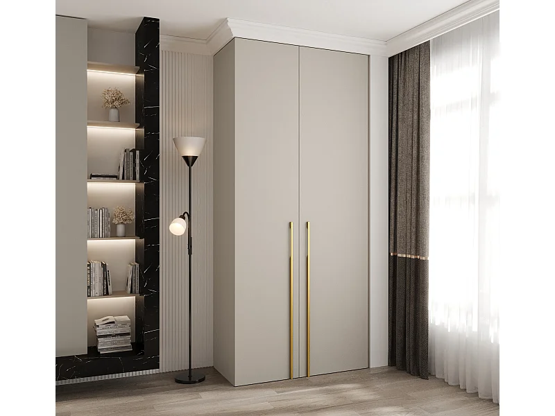 Draaideurkast Como 3 245,5/110/40 2-deurs (kasjmier/goud)