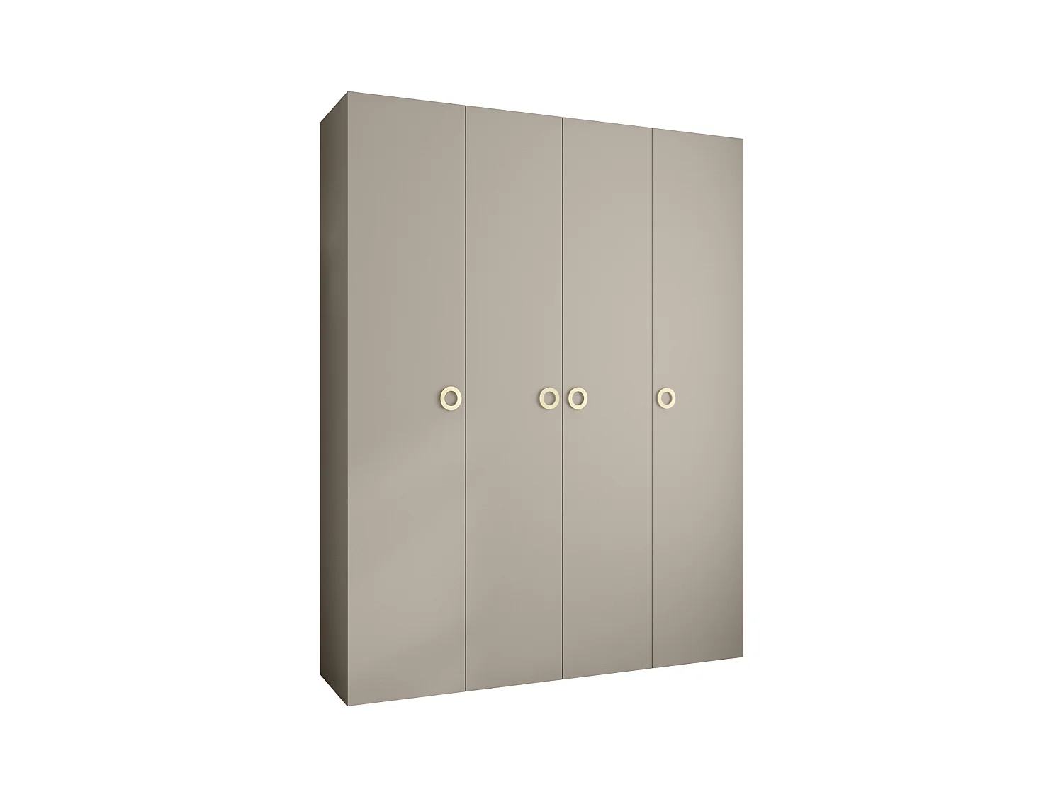 Drehtürenschrank Como 1 245,5/190/50 4-türig (Kaschmir/Gold)