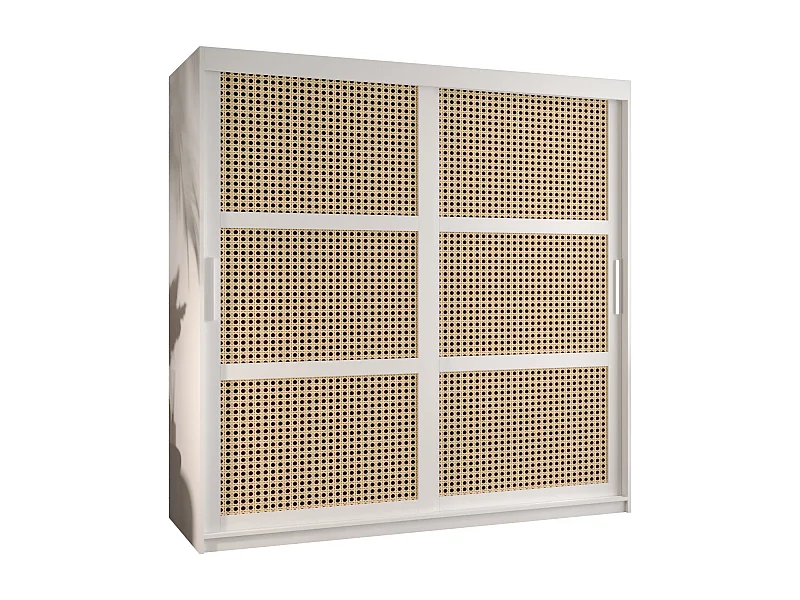 SCHWEBETÜRENSCHRANK PLECIONKA 200/180/62 2-türig (Weiß)