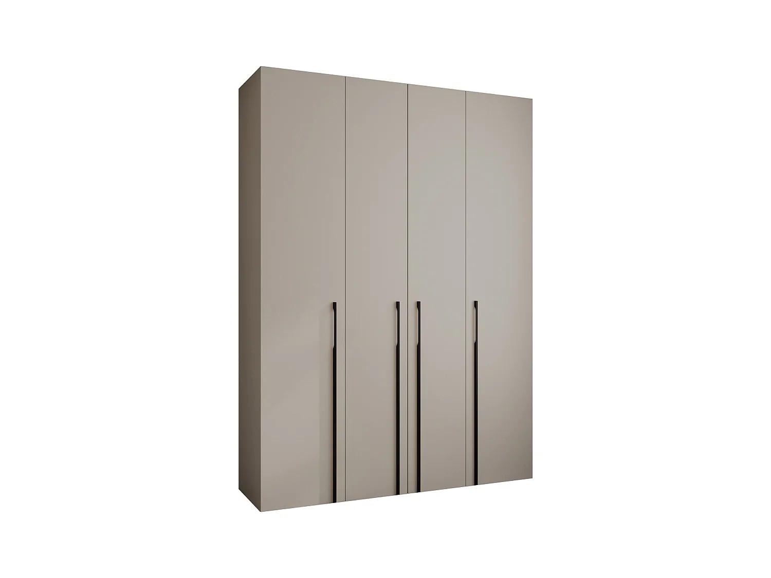 Armoire à portes battantes Como 3 245,5/180/50 4 portes (cachemire/noir)