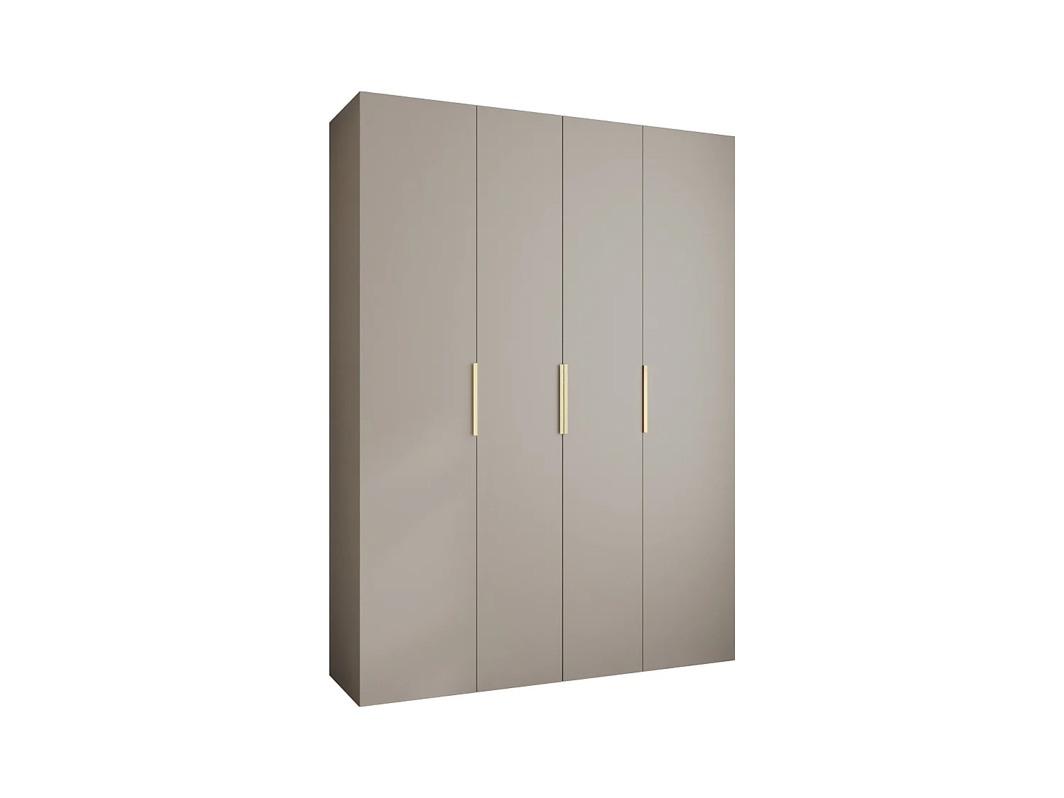 Armoire à portes battantes Como 4 245,5/180/50 4 portes (cachemire/or)