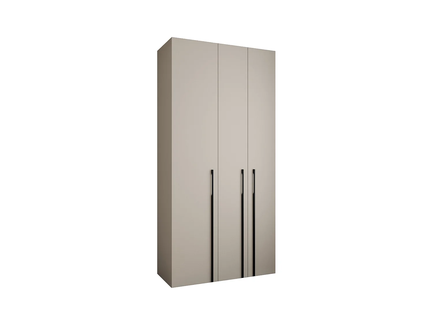 Armoire à portes battantes Como 3 245,5/120/40 3 portes (cachemire/noir)