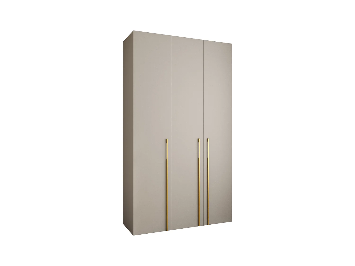 Armoire à portes battantes Como 3 245,5/140/40 3 portes (cachemire/or)