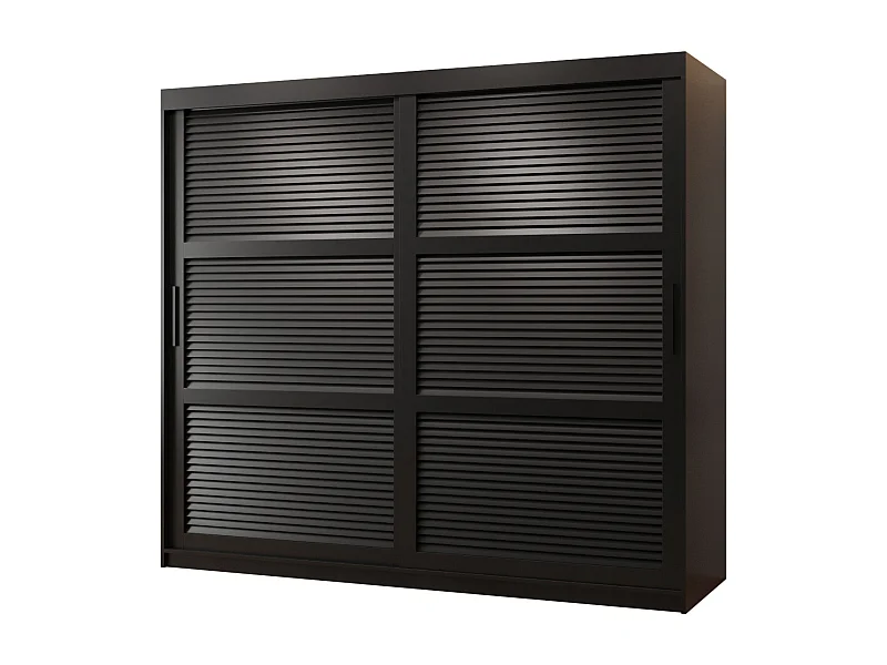ARMOIRE ZALUZJA À PORTES COULISSANTES  200/200/62 2 Portes (negro)