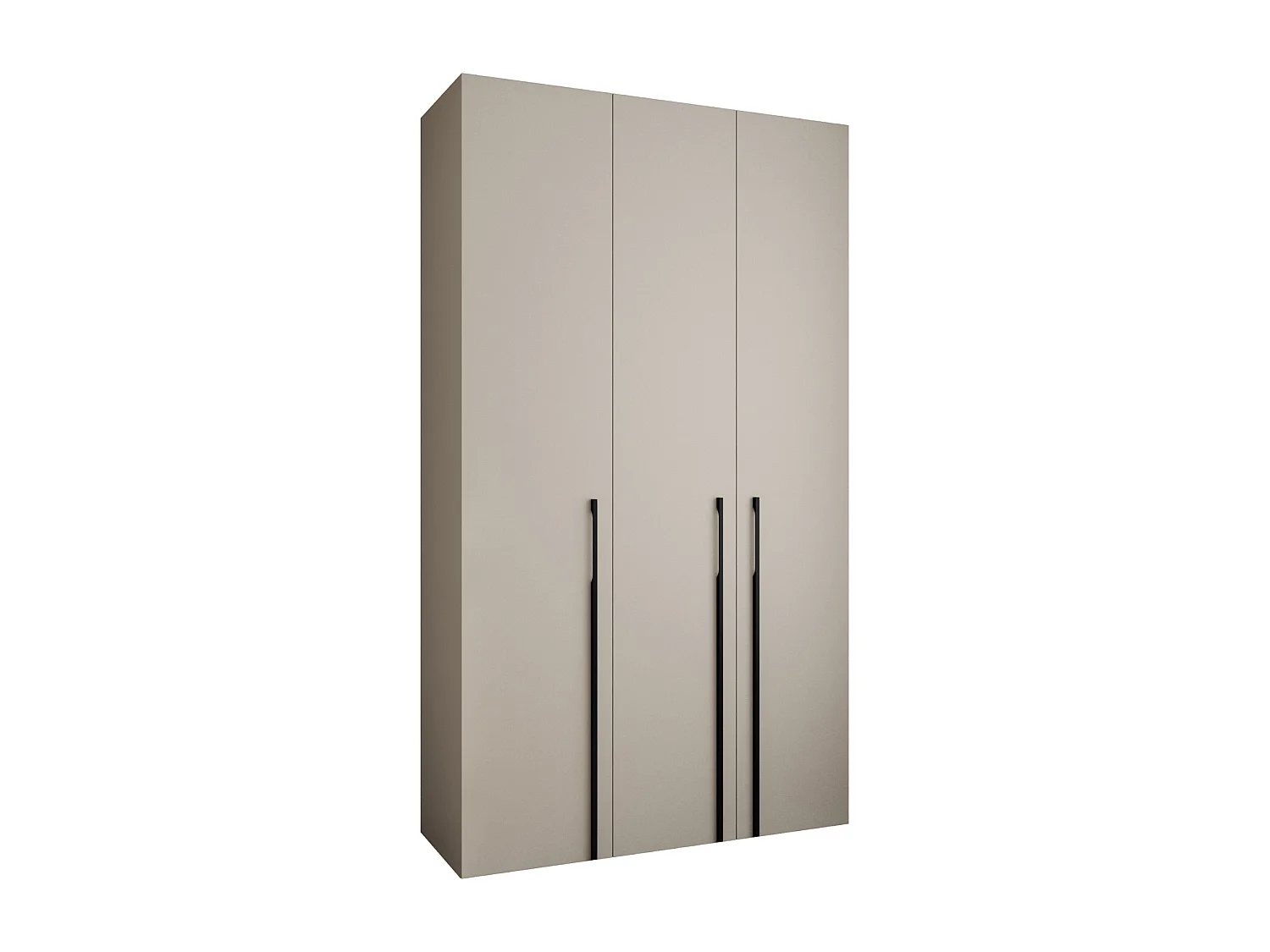 Armoire à portes battantes Como 3 245,5/140/50 3 portes (cachemire/noir)