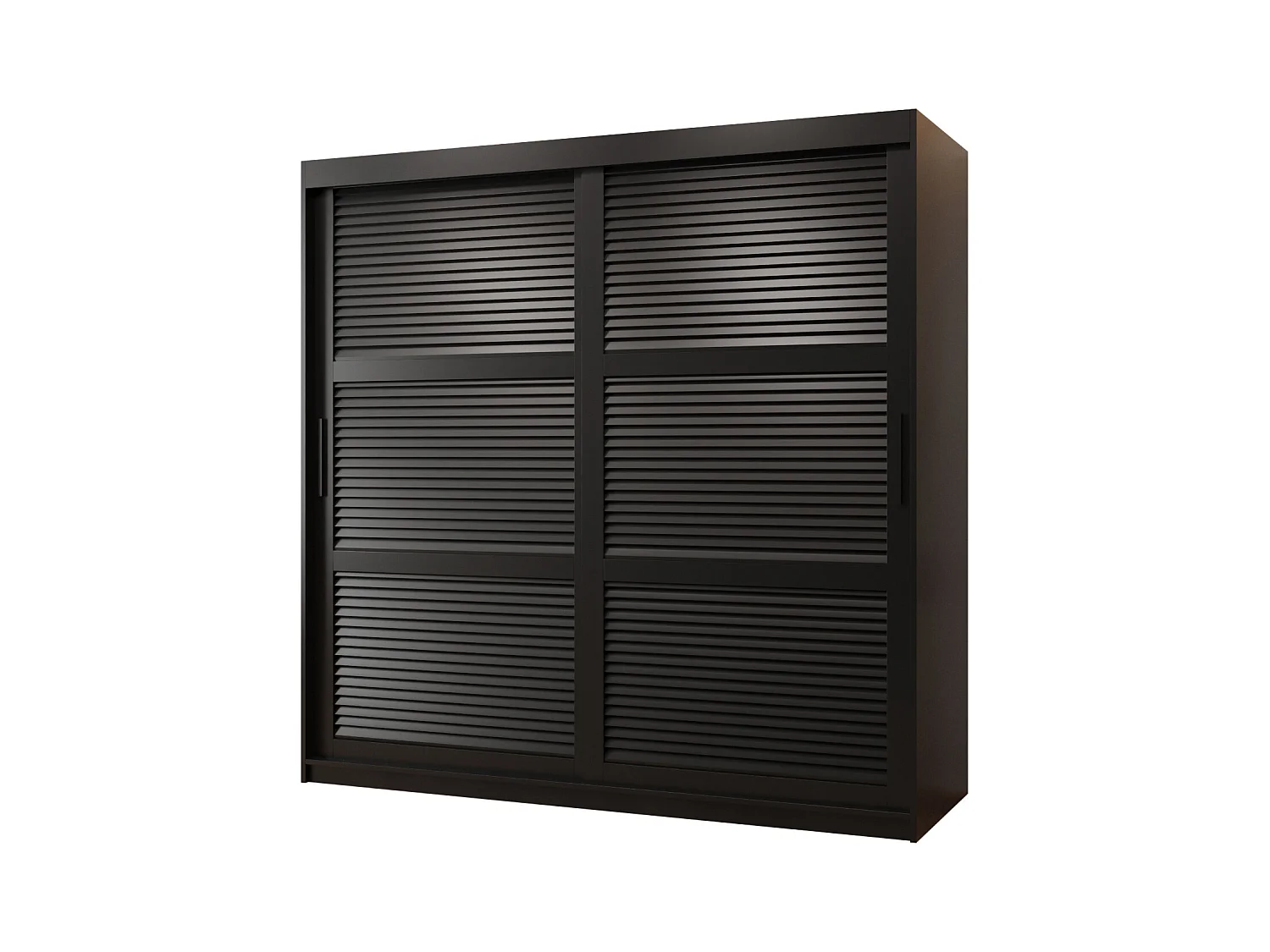 SCHWEBETÜRENSCHRANK ZALUZJA 200/180/62 2-türig (Schwarz)