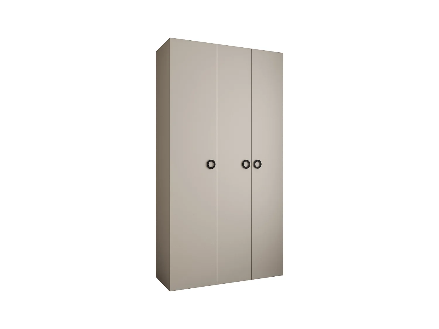 Armoire à portes battantes Como 1 245,5/130/40 3 portes (cachemire/noir)