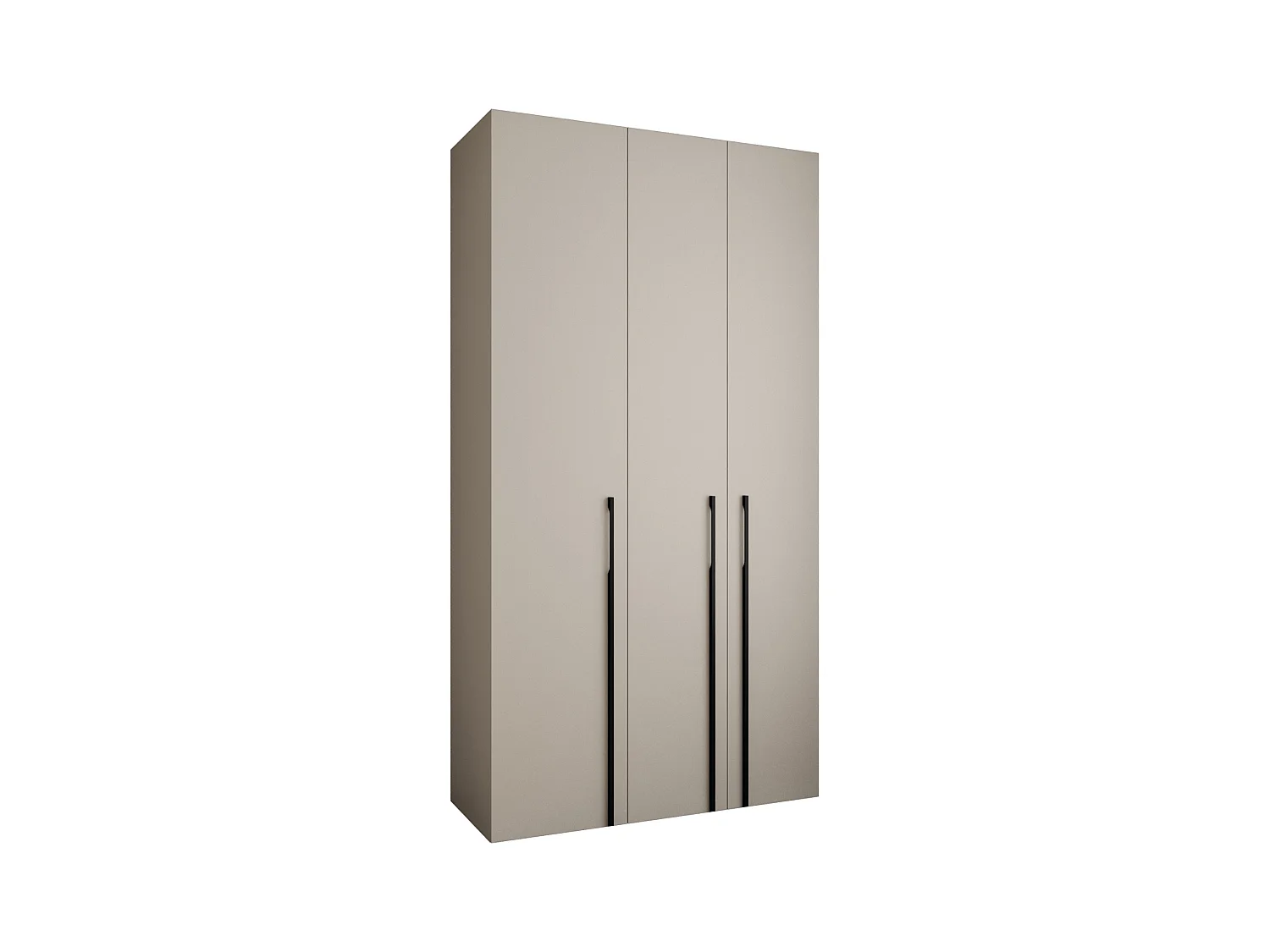 Armoire à portes battantes Como 3 245,5/130/50 3 portes (cachemire/noir)