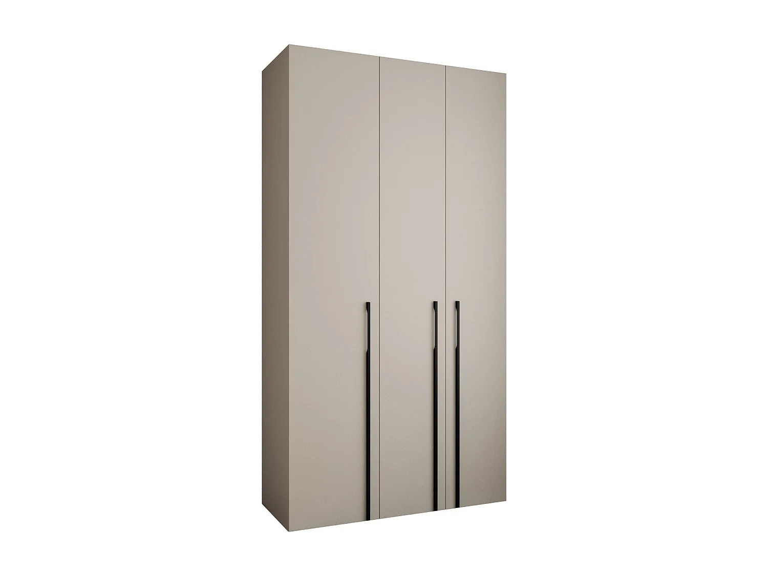 Armoire à portes battantes Como 3 245,5/130/50 3 portes (cachemire/noir)