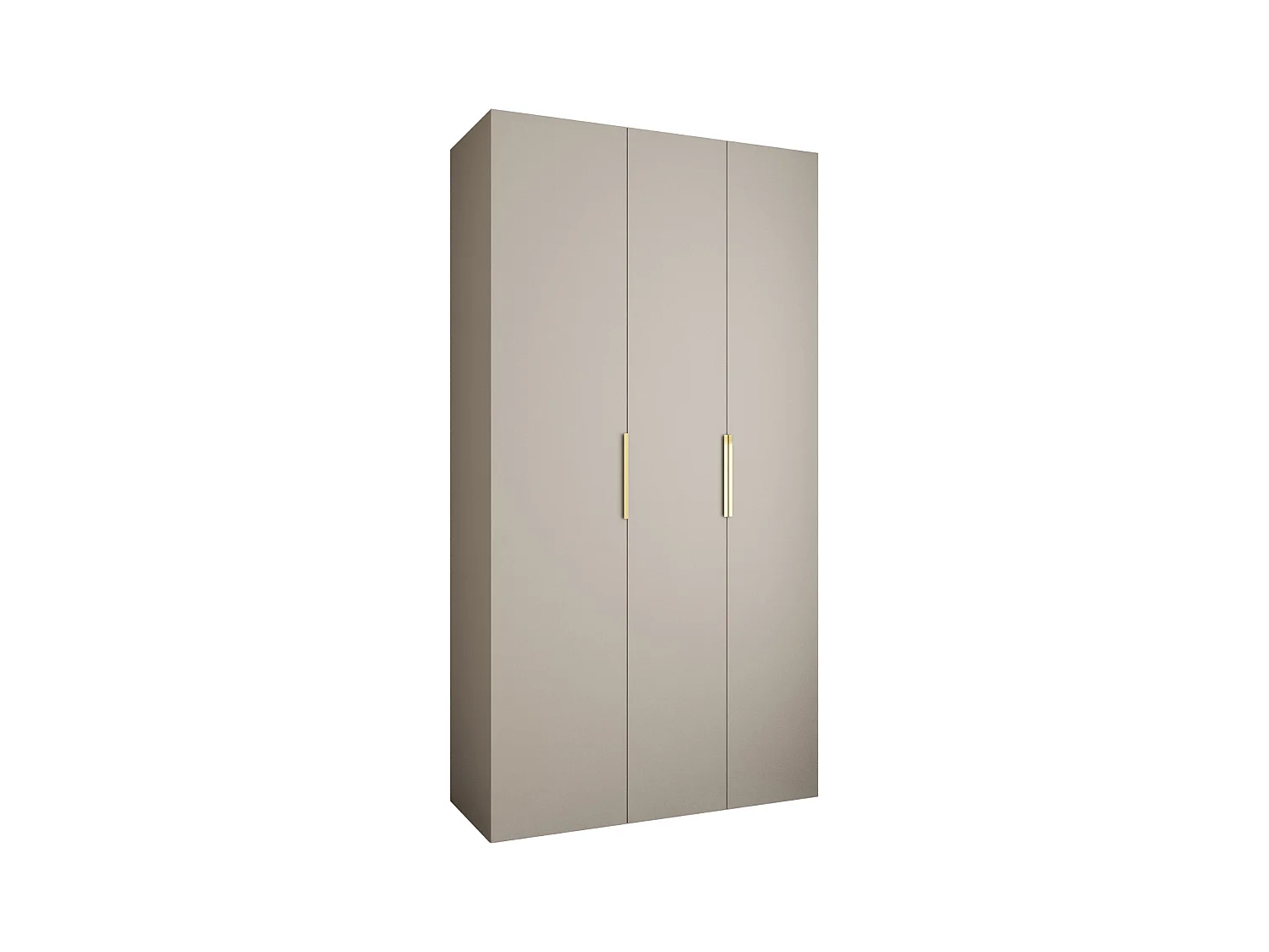 Armoire à portes battantes Como 4 245,5/130/40 3 portes (cachemire/or)