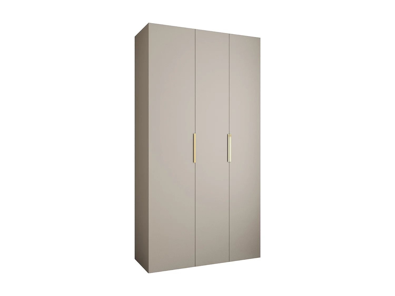 Armoire à portes battantes Como 4 245,5/130/40 3 portes (cachemire/or)