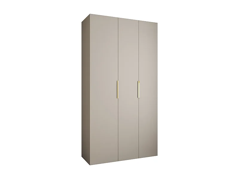 Draaideurkast Como 4 245,5/130/40 3-deurs (kasjmier/goud)