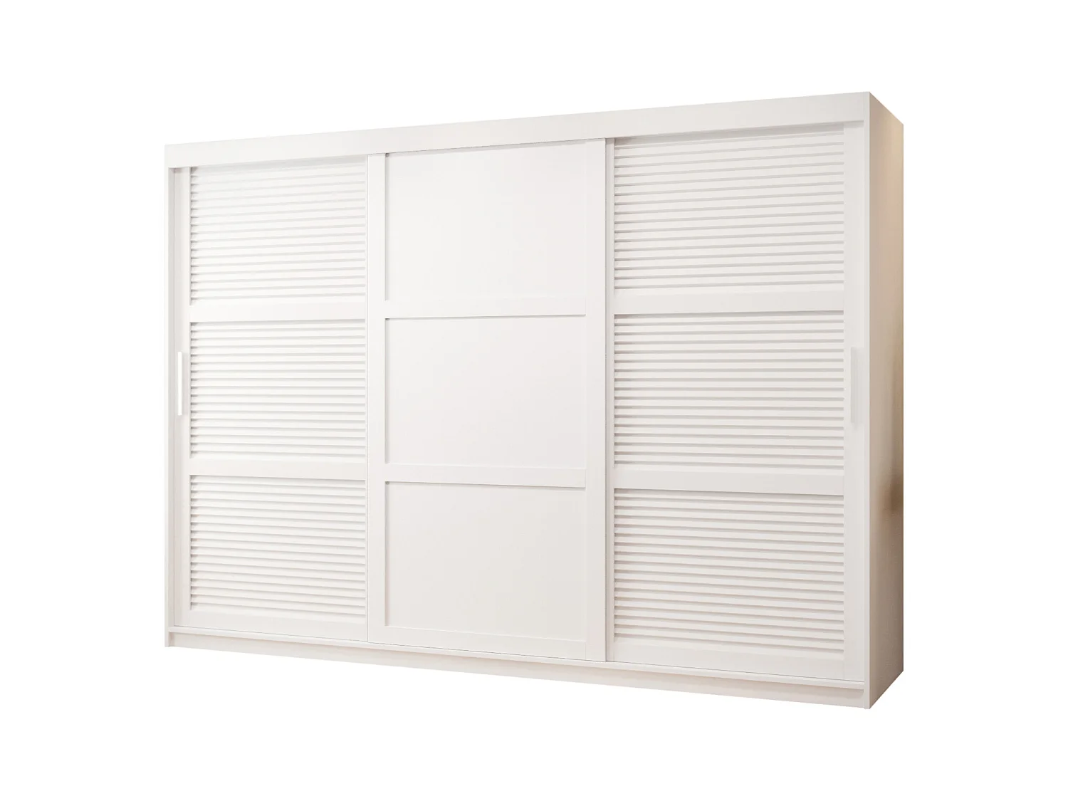 SCHWEBETÜRENSCHRANK ZALUZJA 3 200/250/62 3-türig (Weiß)